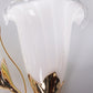 24 Kt vergulde Tulp glazen wandlampen Italiaans Design 1970