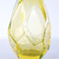 Vintage Uranium gele vaas vol met facetten een prachtig exemplaar.