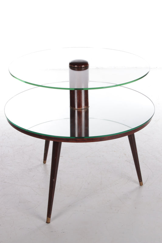 Vintage Franse ronde Salontafel gemaakt in 1960s