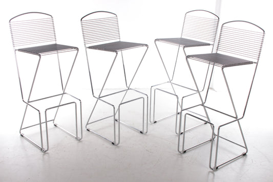 Set van 4 Barstoelen van Till Behrens door Schlubach,1980