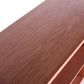 Design teak houten boekenkast bovenkant