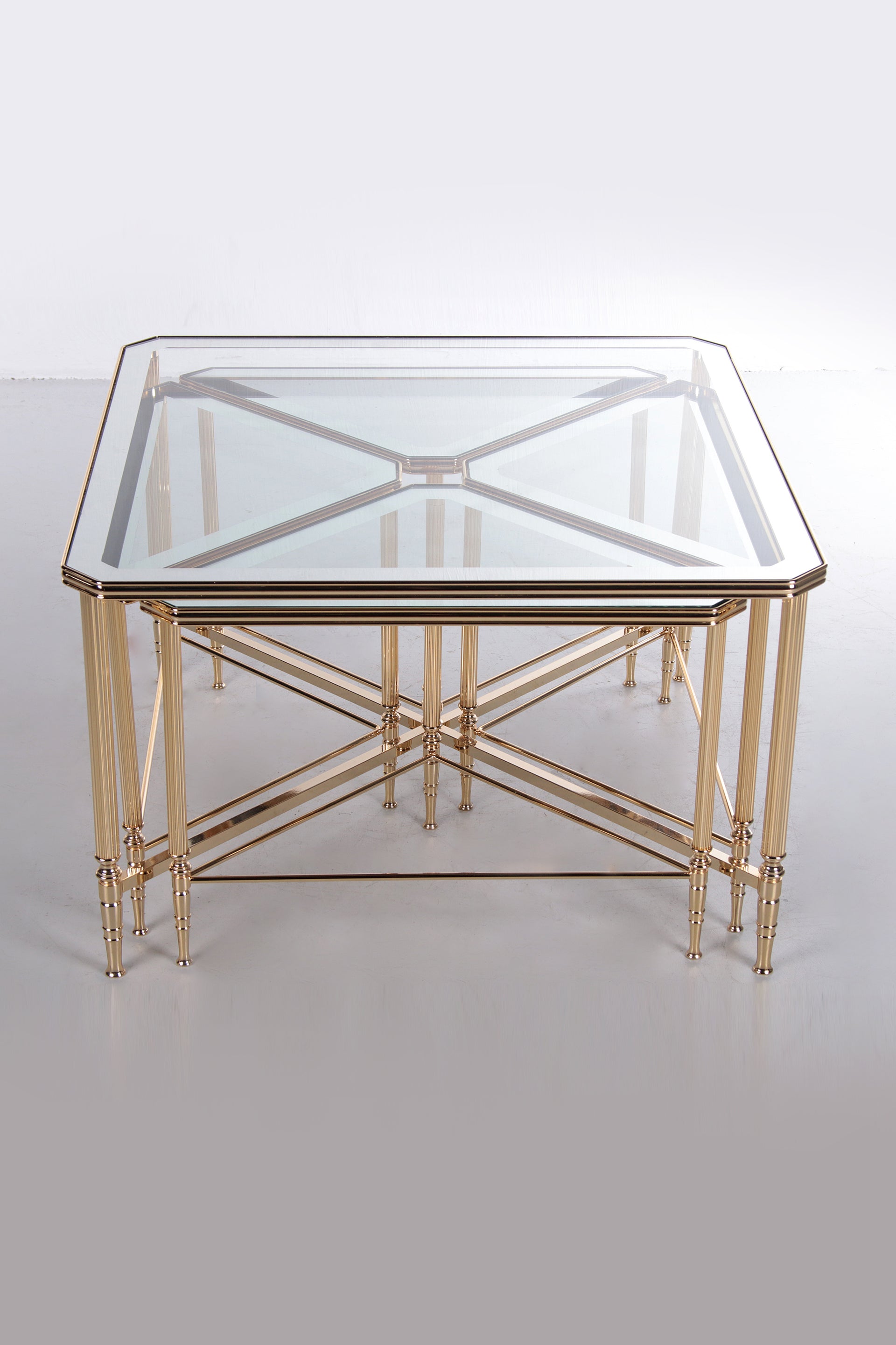 Hollywood Regency Italian 5-Piece Coffee Table Set, 1950s