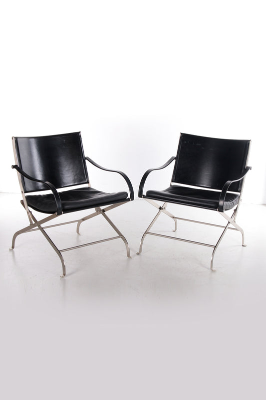 Set zwarte Carlotta stoelen van Antonio Citterio, 1990s