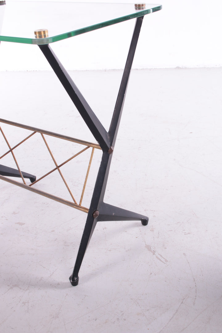 Angelo Ostuni Set van 3 bijzettafels, Italy 1950 detail zijkant