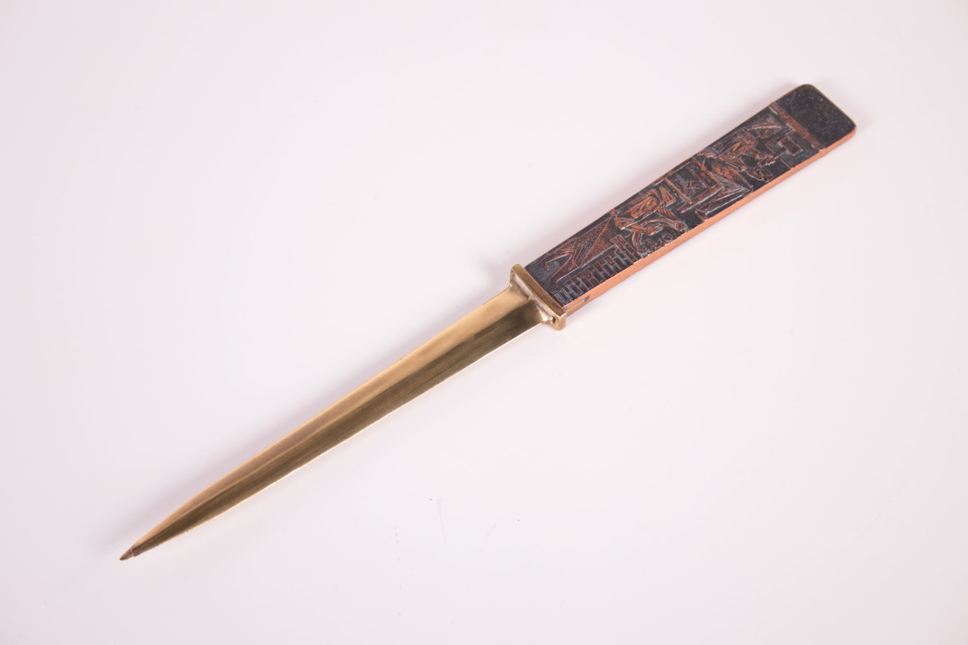 Old Vintage Letter Opener with Crafted Handle,Denmark