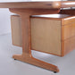 Vintage big teak desk 6 drawers 1970s