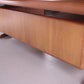 Vintage big teak desk 6 drawers 1970s