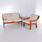 Vintage Danish design sofa and armchair,1960