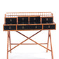 Classic campaign desk of bamboo and lacquer E. Murio Collection