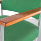 Vintage Groene Armleuning stoel/Bureau stoel,jaren60