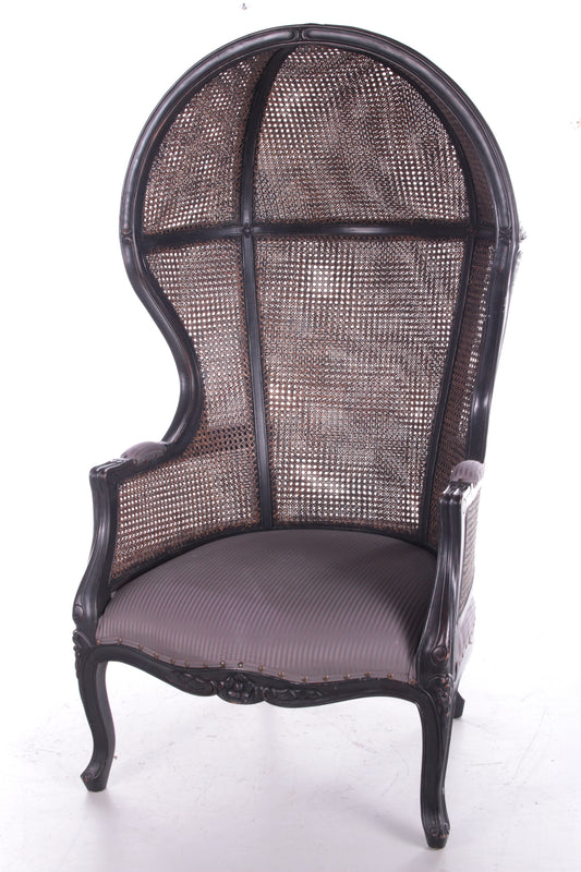 Franse Vintage  Vogelkooi stoel gemaakt van rotan,1960