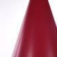 Rode punt hanglamp met glas erin gemaakt in de jaren60.