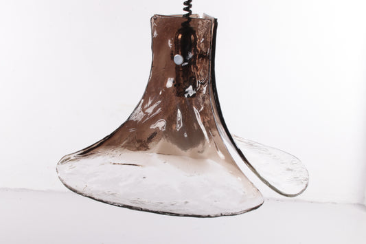 Vintage Mid-Century glass pendant lamp by J. T. Kalmar, 1960