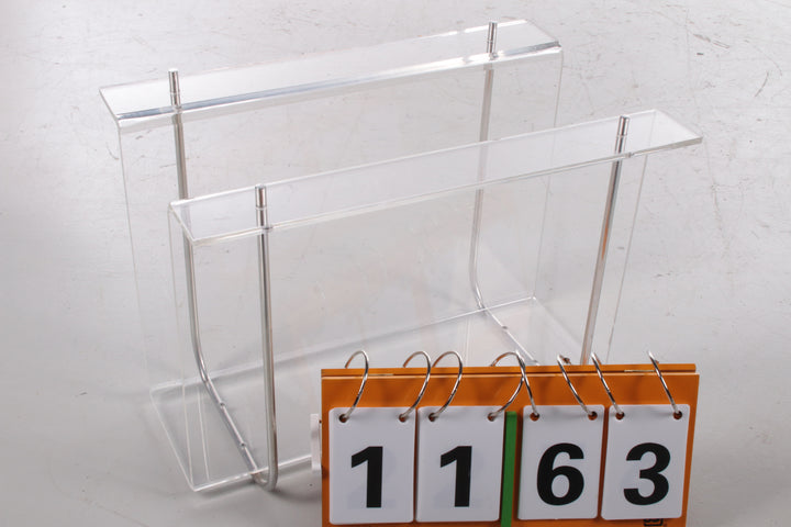 Plexiglas Magazijnrek met metalen accenten,1