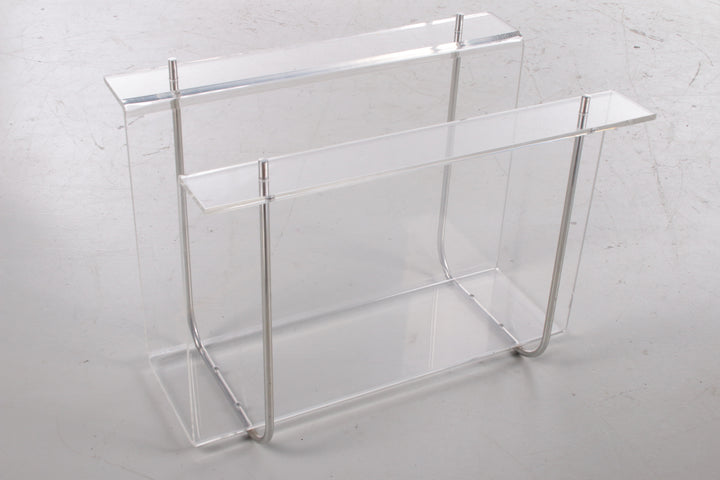 Plexiglas Magazijnrek met metalen accenten,1