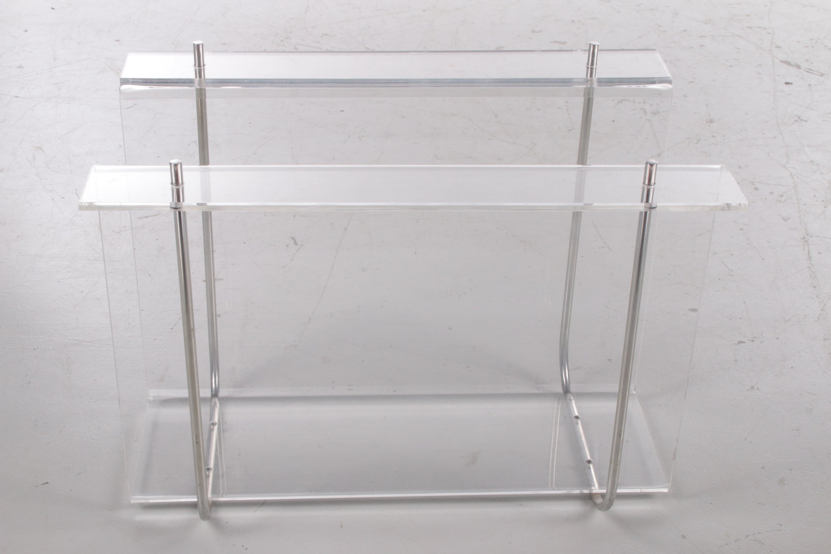 Plexiglas Magazijnrek met metalen accenten,1