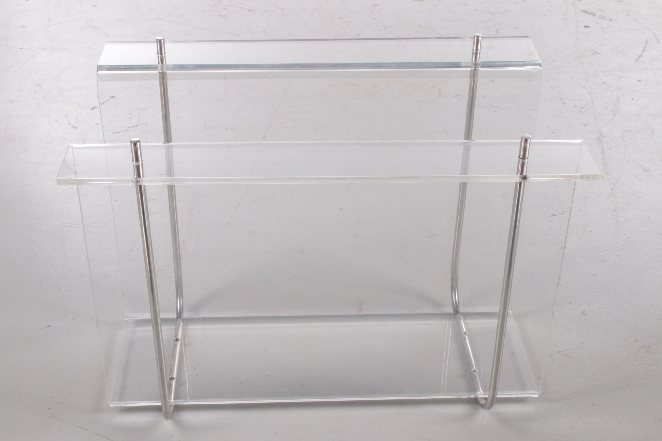 Plexiglas Magazijnrek met metalen accenten,1