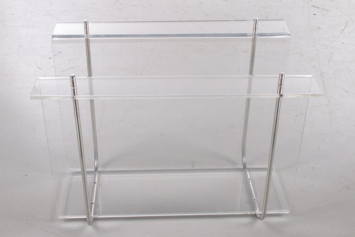 Plexiglas Magazijnrek met metalen accenten,1