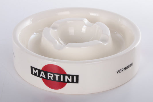 Vintage Martini Vermouth asbak gemaakt door Regout Maastricht