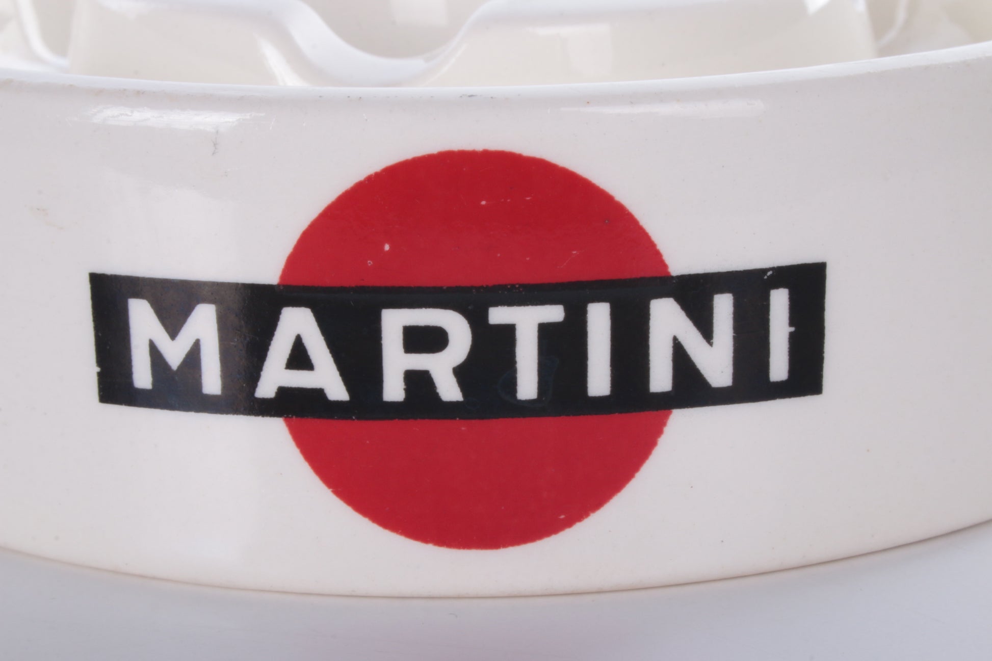 Vintage Martini Vermouth asbak gemaakt door Regout Maastricht