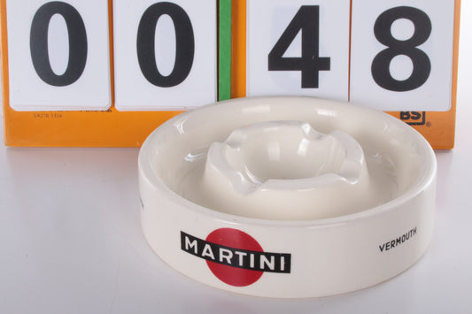 Vintage Martini Vermouth asbak gemaakt door Regout Maastricht