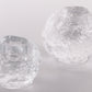Design Glas Set van Theelichtjes Model Snowball gemaakt door Kosta Boda.