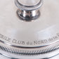 French cigarette box (automobile club nord de la france) silver-plated.