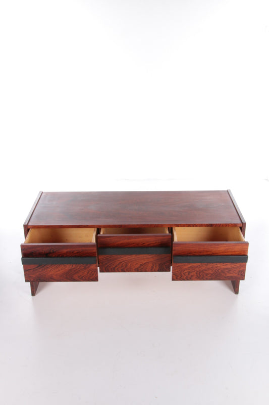 Low sideboard or TV furniture of Pallisander wood 1960s Sweden.