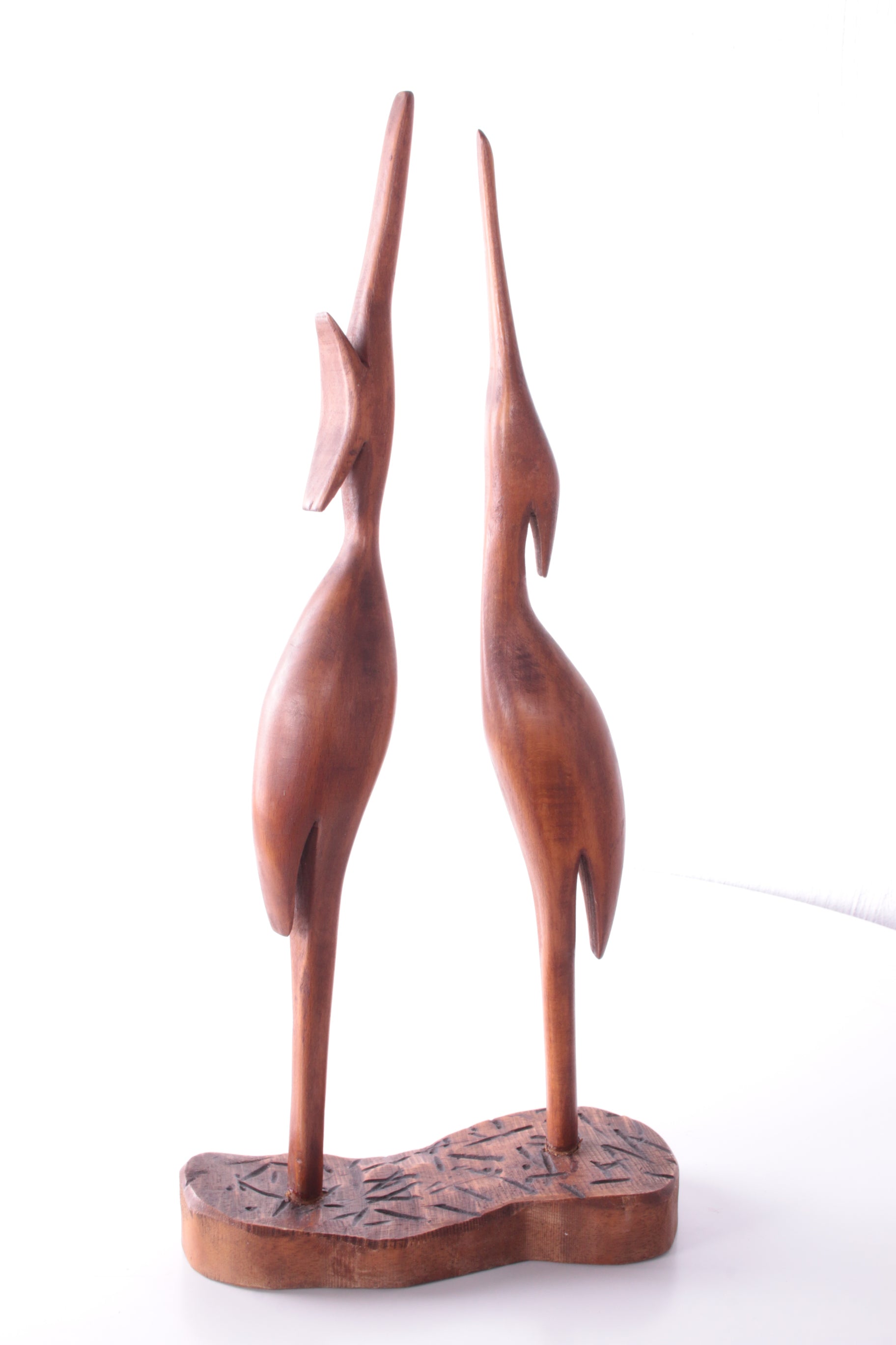 Set Vintage wooden Herons 1960s