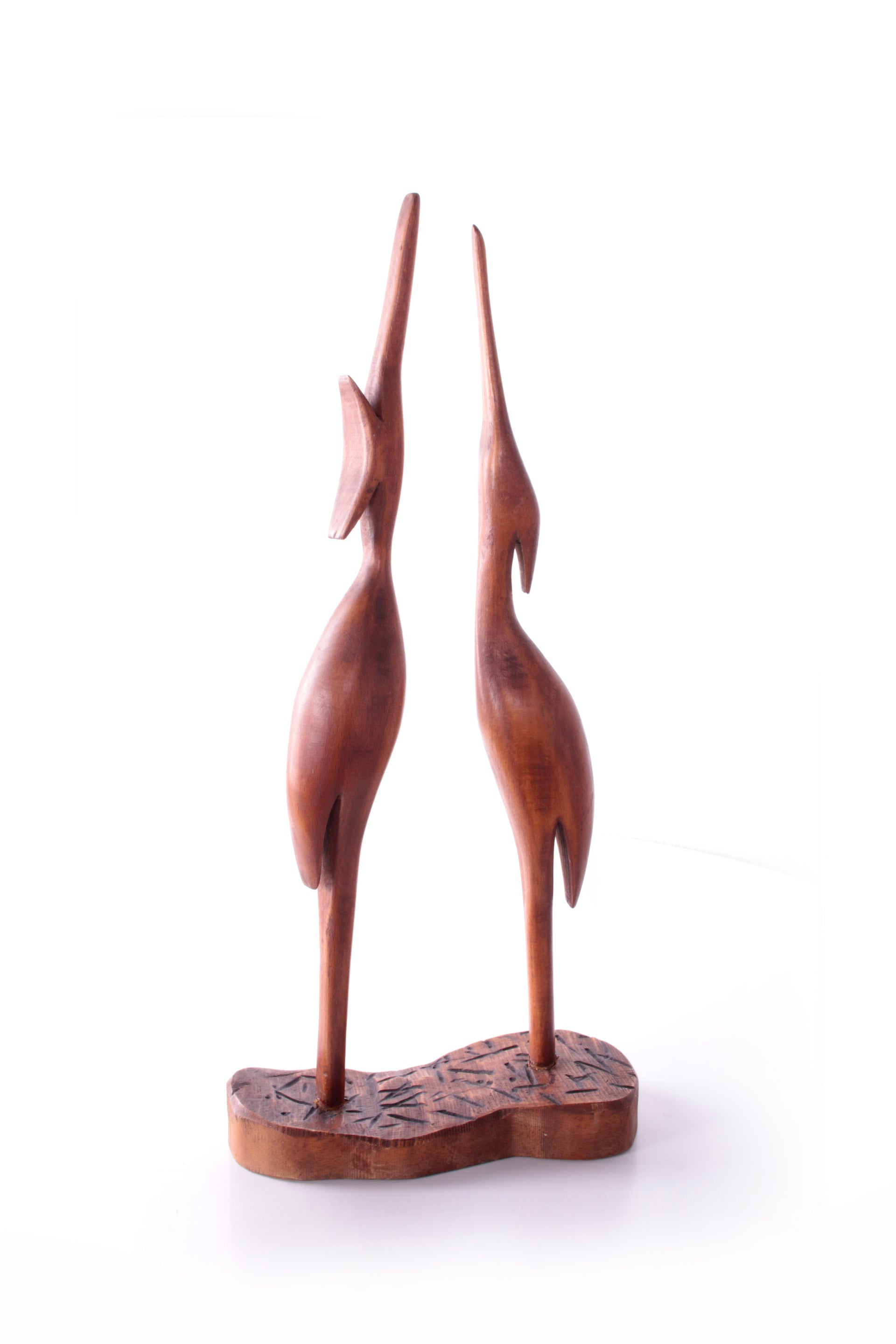 Set Vintage wooden Herons 1960s