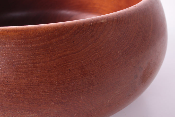 Vintage Grote Teakhouten schaal uit Denemarken jaren60