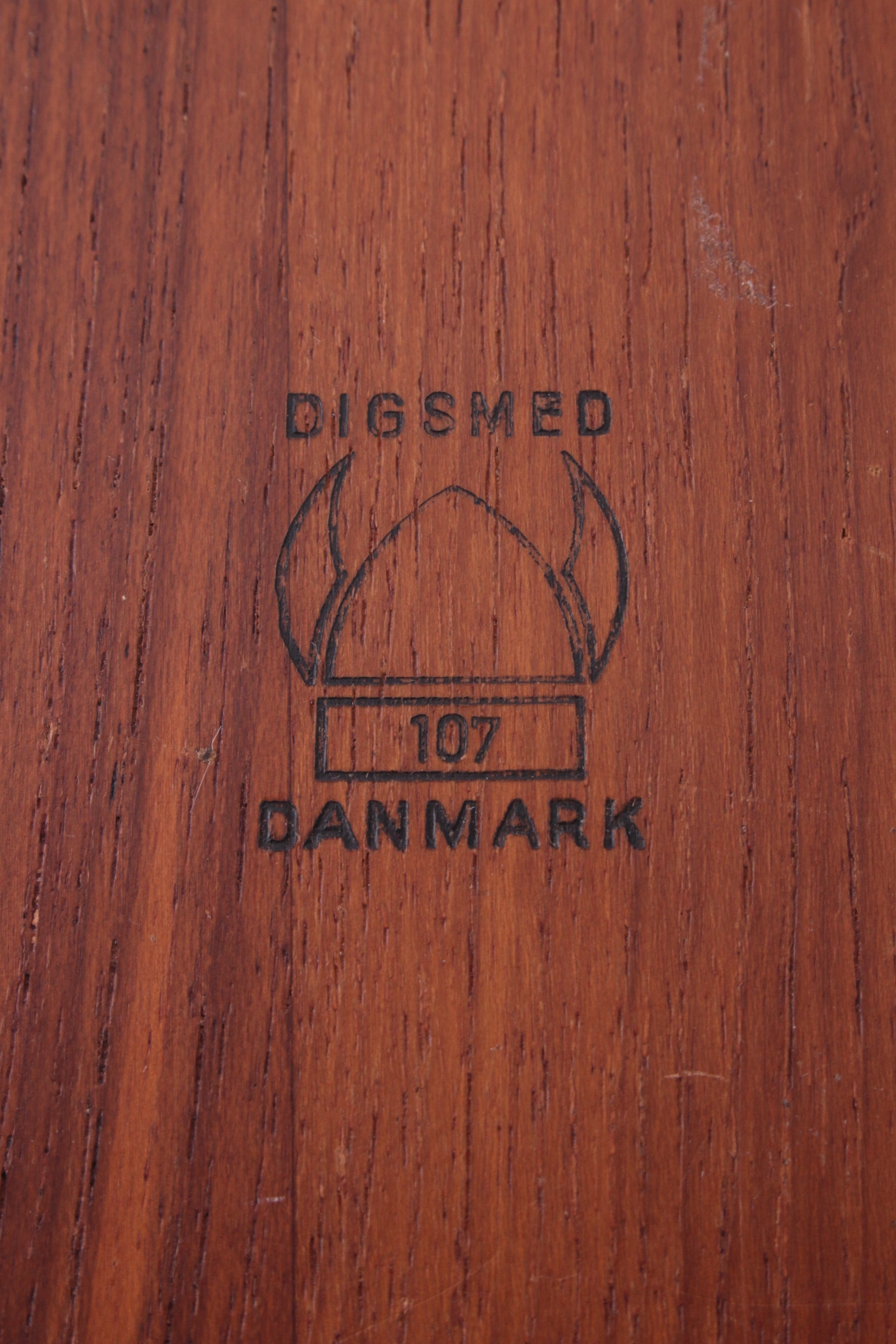 Vintage teak houten dienblad van Digsmed Denmark jaren60