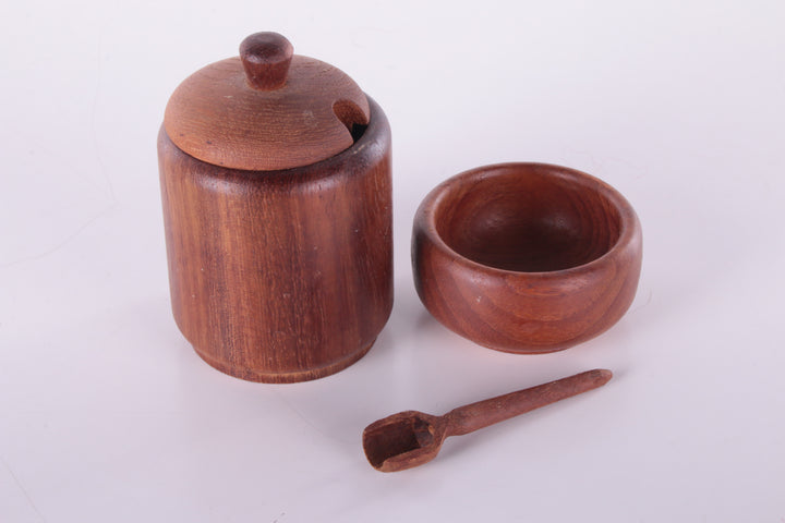 Vintage teakhouten set jaren60 Denemarken