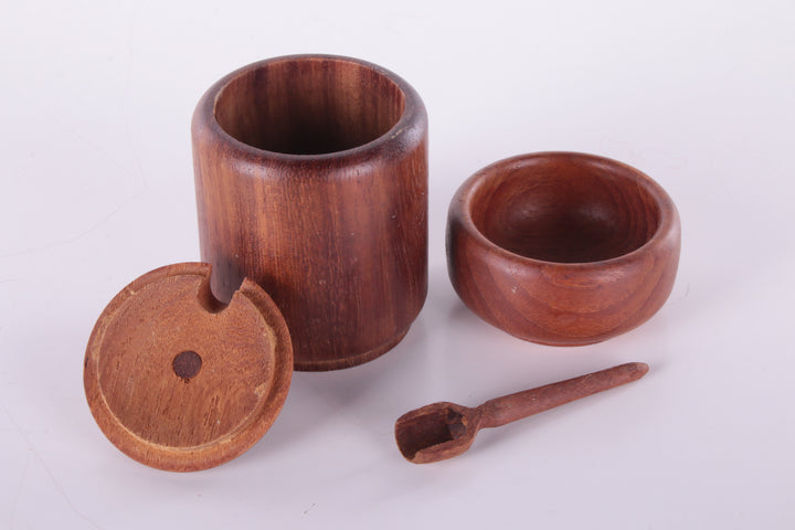 Vintage teakhouten set jaren60 Denemarken