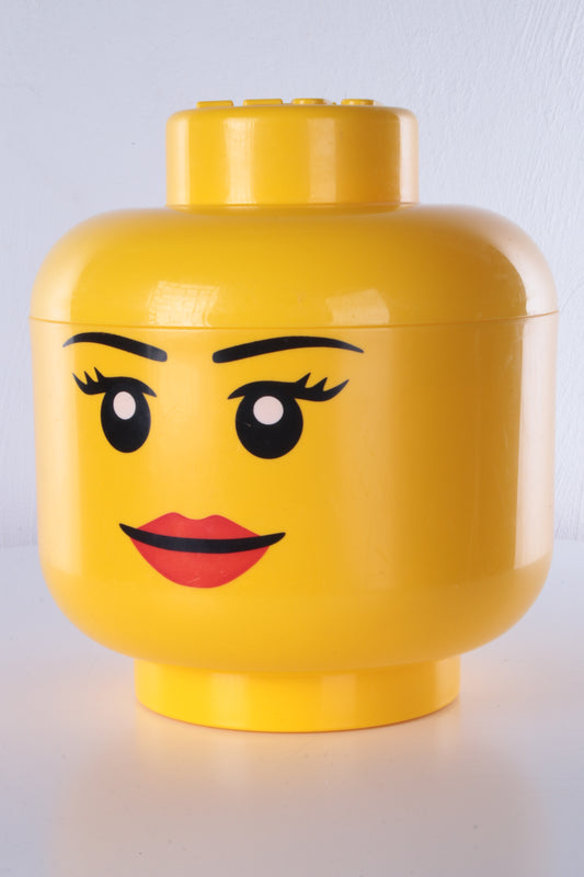 Vintage LEGO opbergbox Hoofd Girl