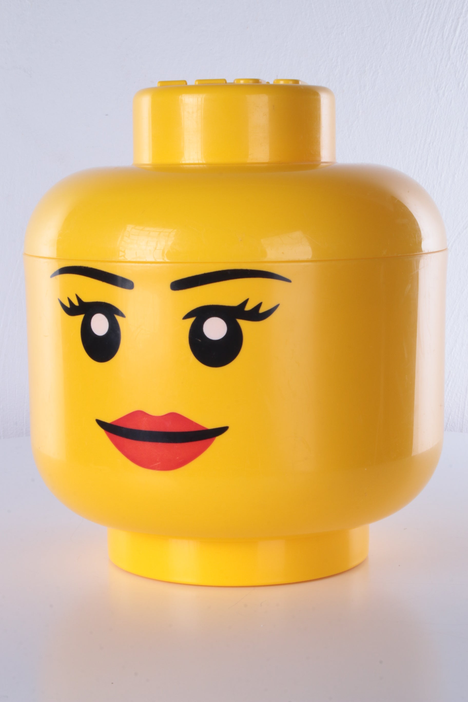 Vintage LEGO Storage Box – Girl Head