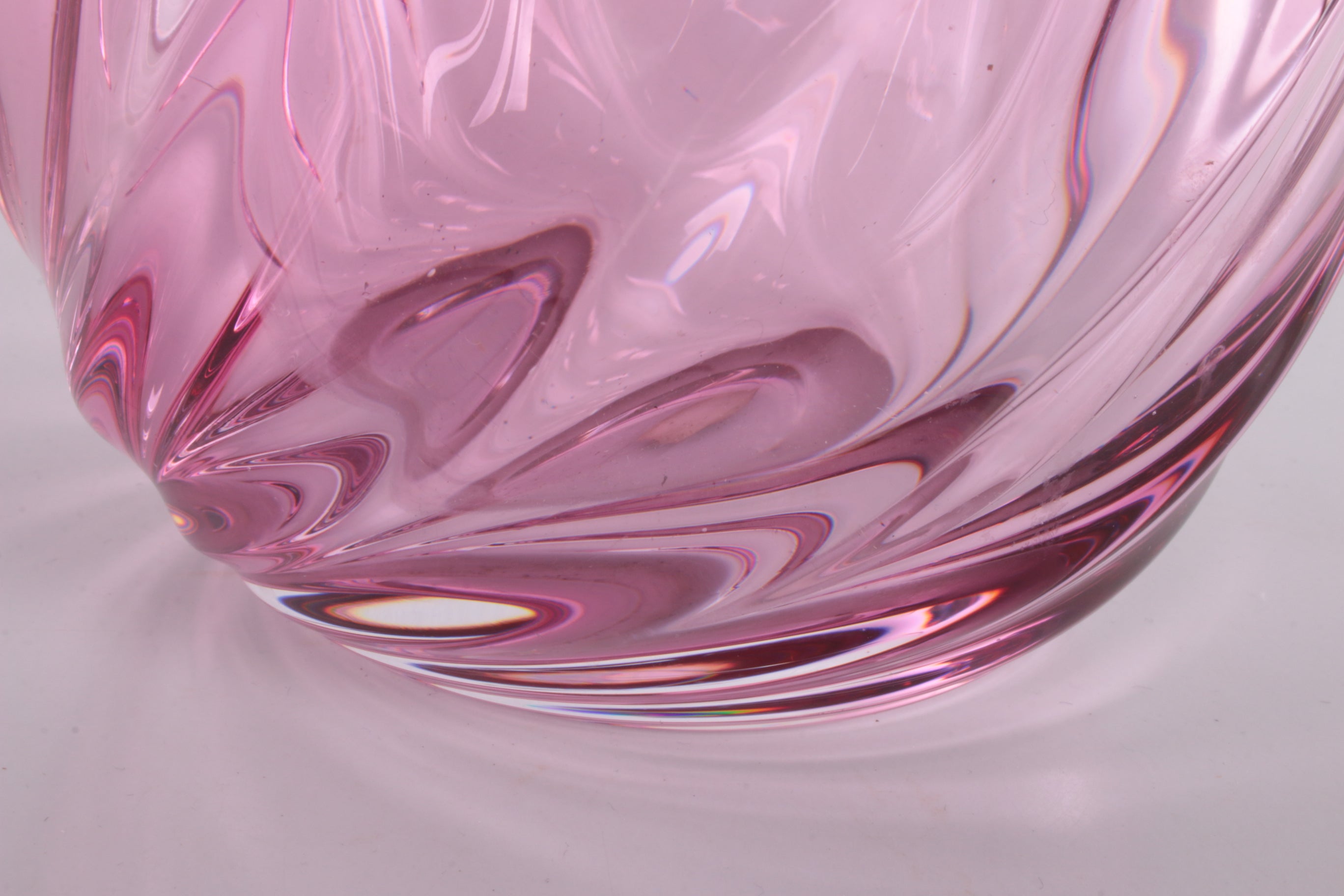 Vintage Grote Valsenlambert vaas Granberry kristal Belgie