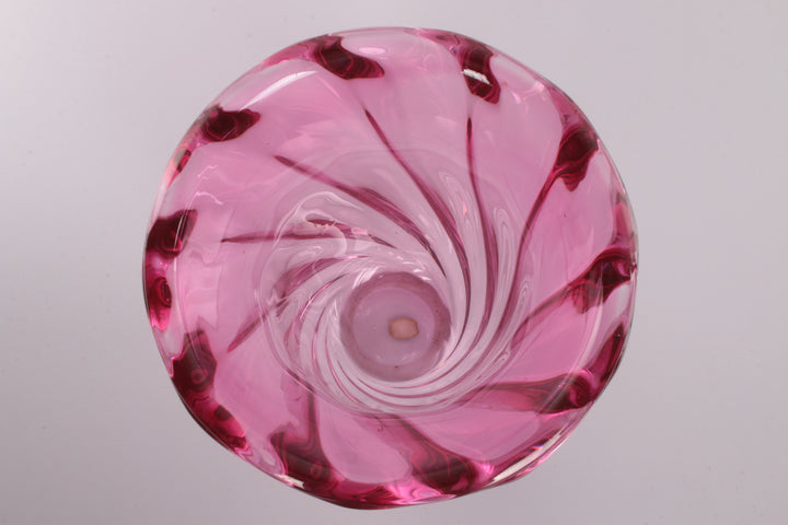 Vintage Grote Valsenlambert vaas Granberry kristal Belgie