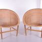 Set Van 2 Nanna & Jorgen Ditzel Easy Chairs by Ludvig Pontoppidan in Denmark.