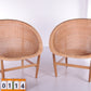 Set Van 2 Nanna & Jorgen Ditzel Easy Chairs by Ludvig Pontoppidan in Denmark.