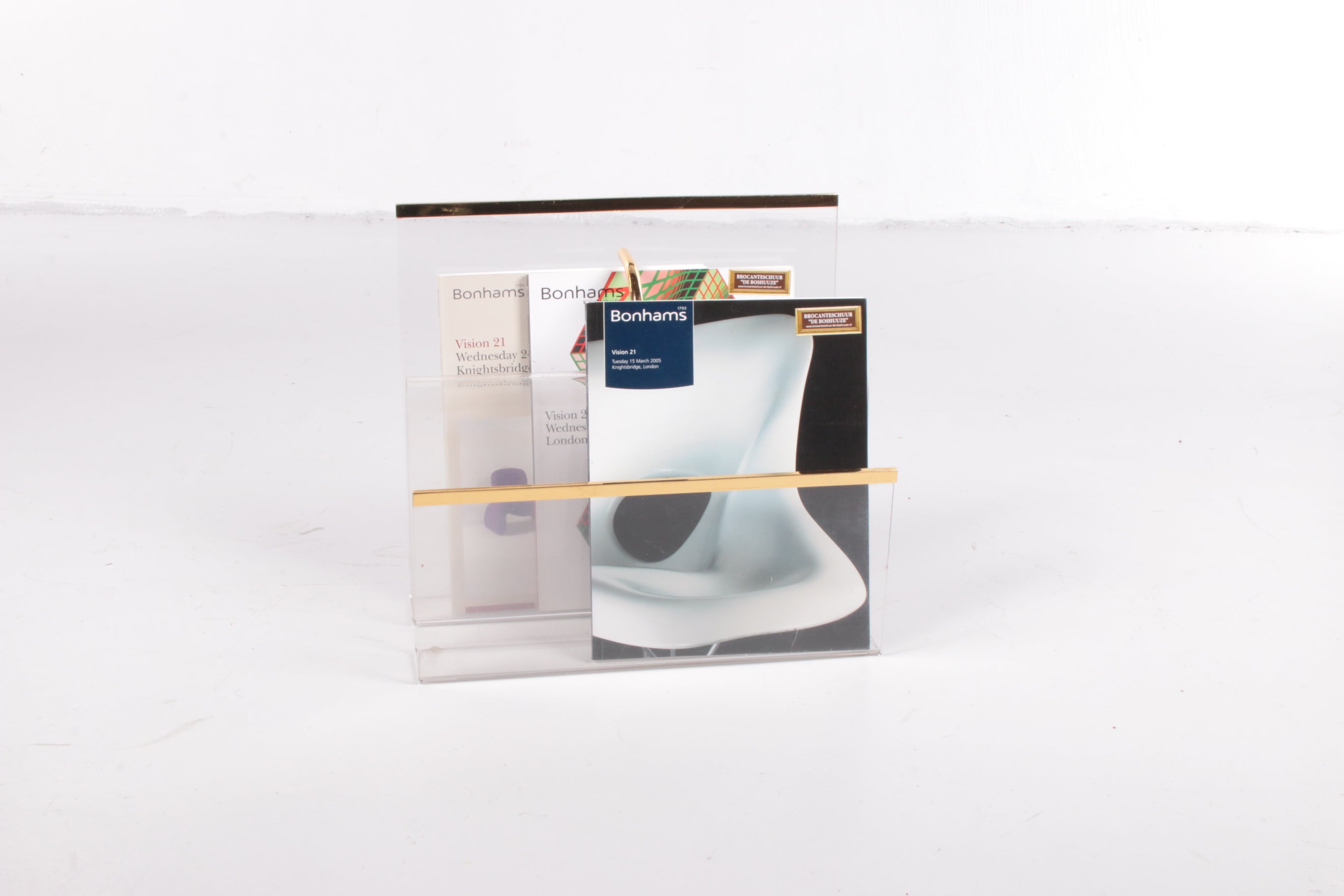 Hollywood regency Plexiglas magazijnrek jaren70 Italie