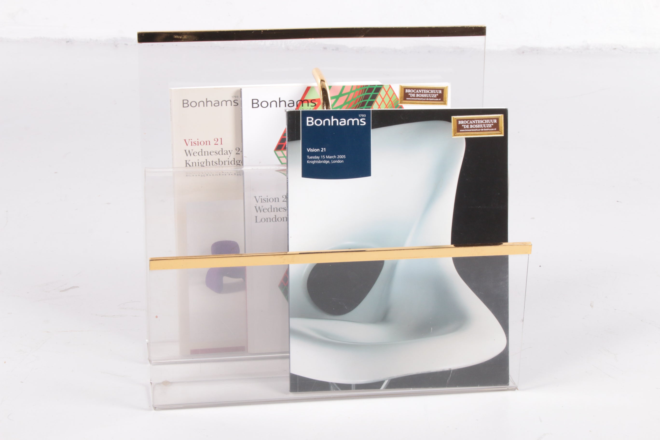 Hollywood regency Plexiglas magazijnrek jaren70 Italie