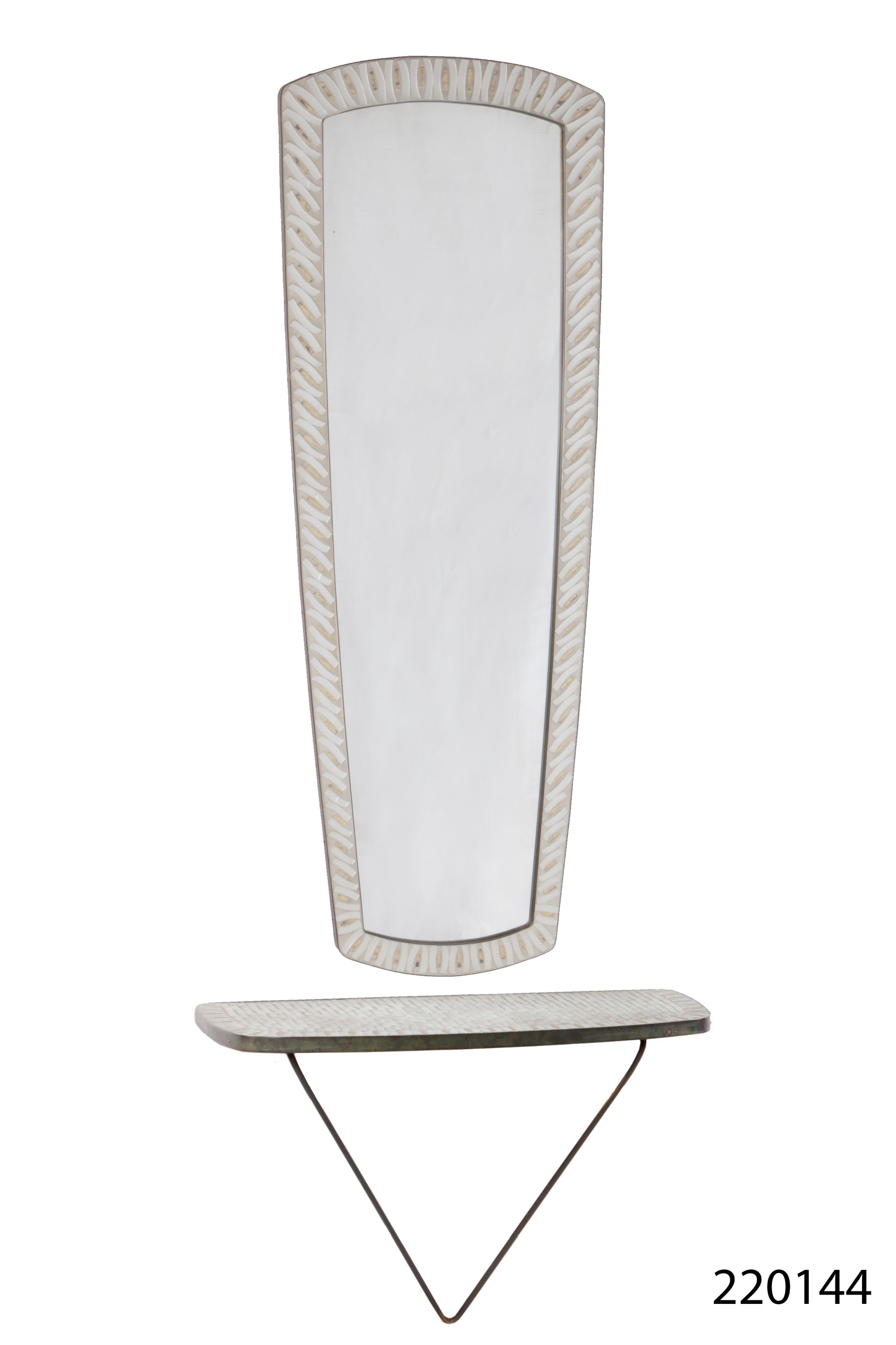 Mozaïeken wandspiegel van Berthold Müller Oerlinghausen, 1950