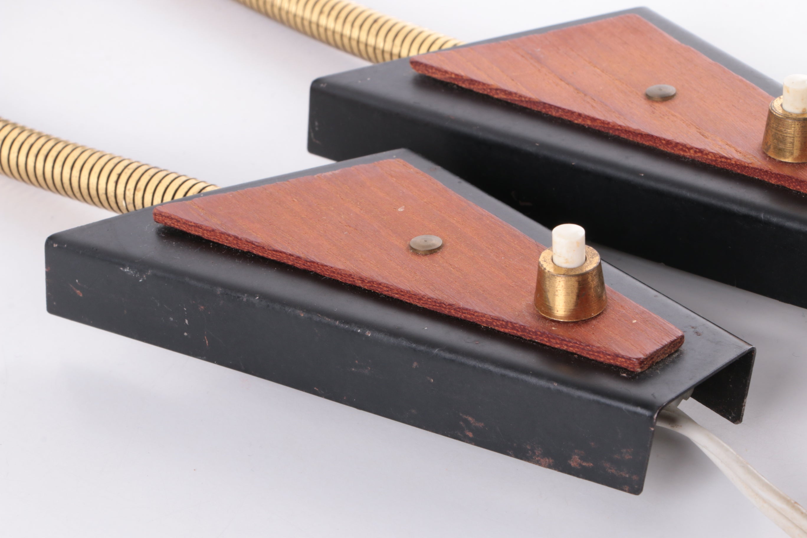 Deense Set van 2 buigzame spotjes jaren60