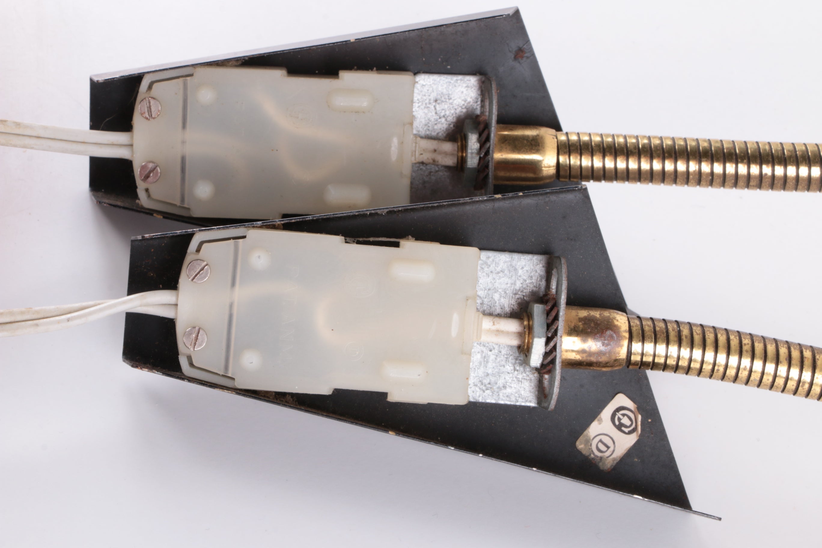 Deense Set van 2 buigzame spotjes jaren60