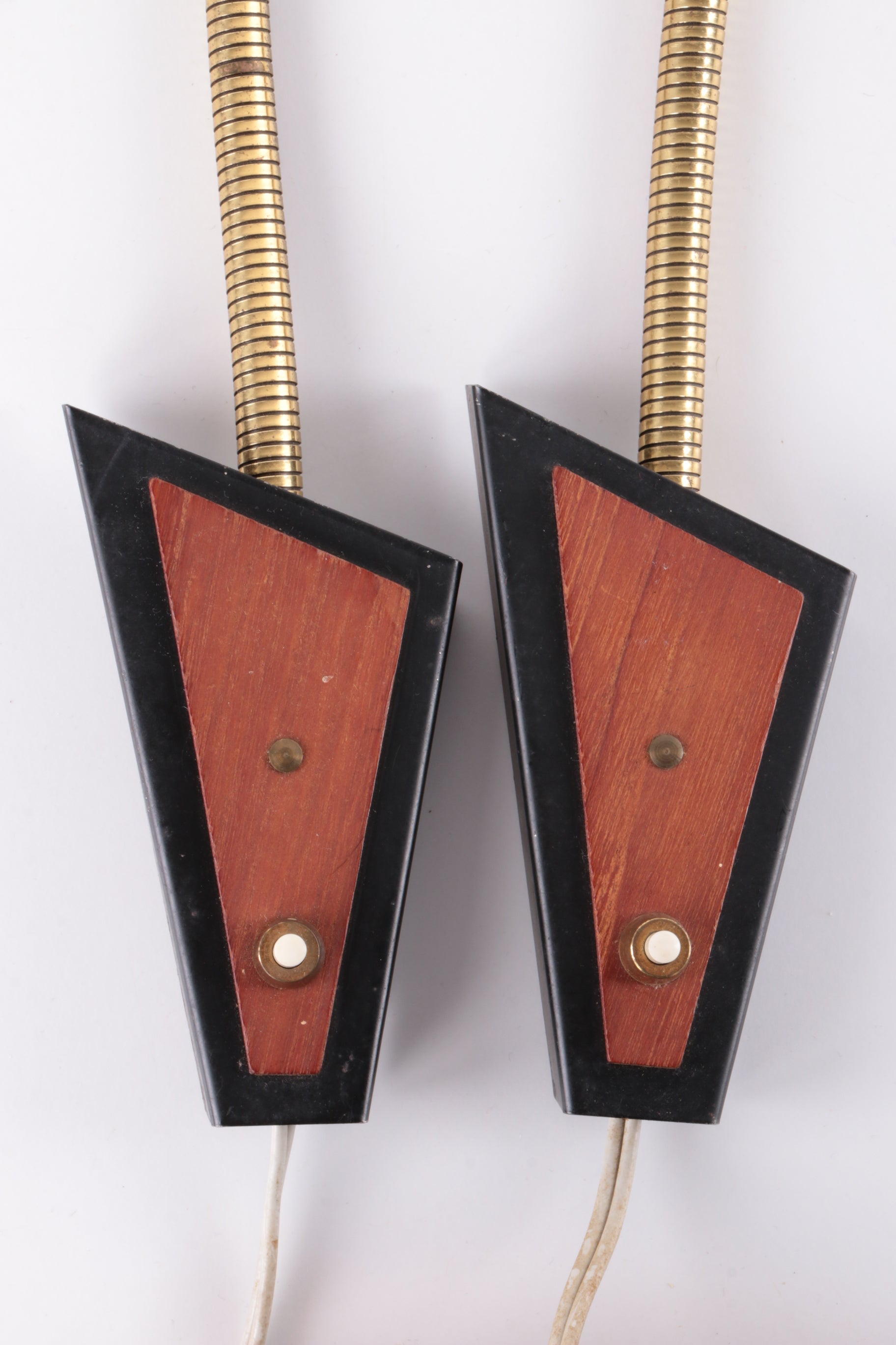 Deense Set van 2 buigzame spotjes jaren60