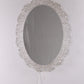 Oval Bathroom wall mirror with lighting and plexiglass edge by Hillebrand