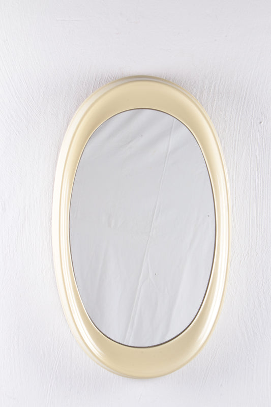 Grote witte ovale Wandspiegel Cattaneo hoofdfoto