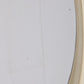Grote witte ovale Wandspiegel Cattaneo rand