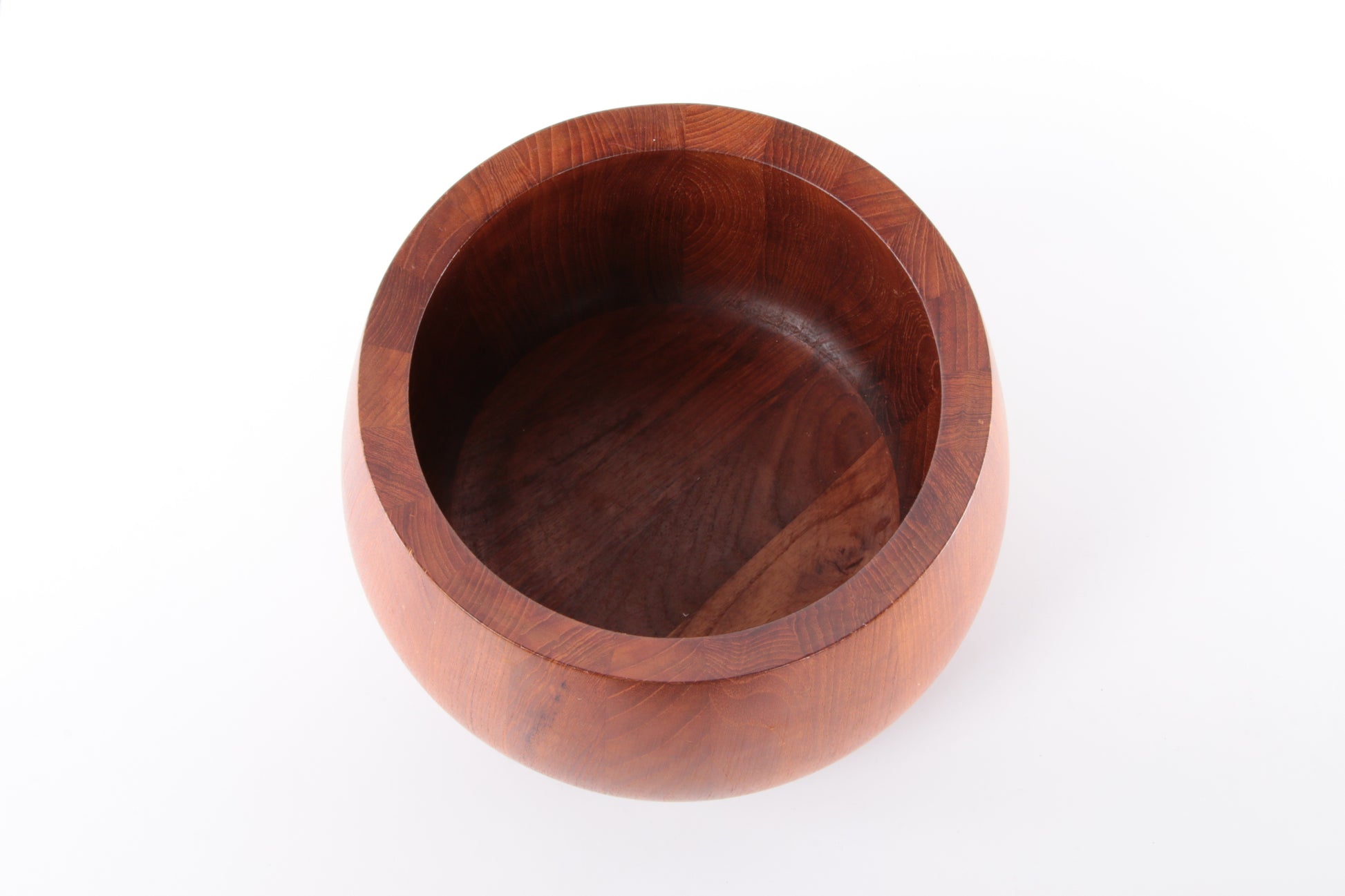 Jens Quistgaard Teak houten Bowl met sla couvert gemaakt door Dansk Design.